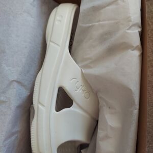Ryka White Slide Sandals